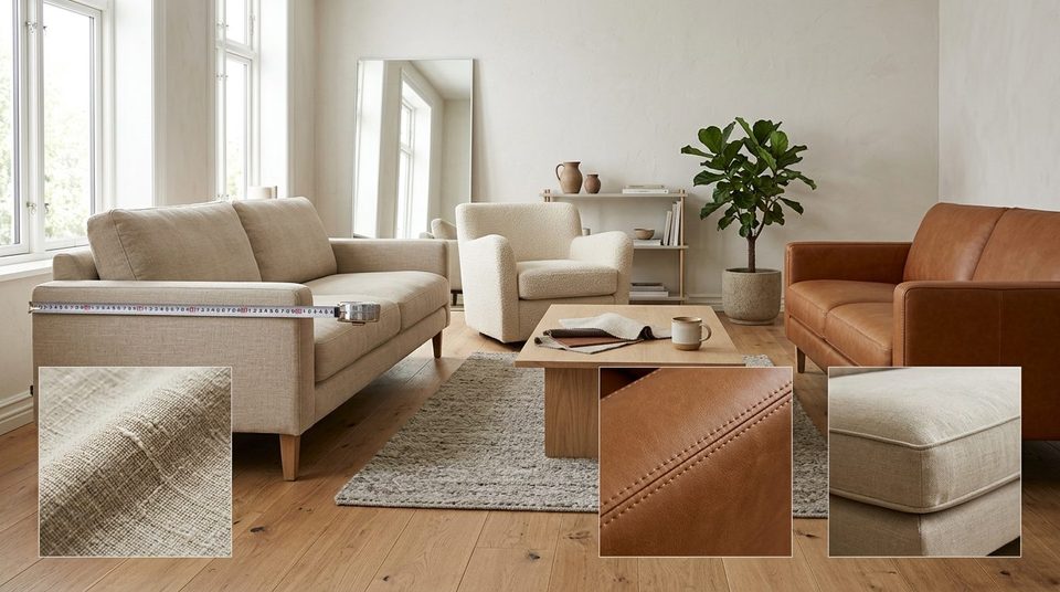 Illustrationsfoto til guiden: Hvordan kender man en god sofa? 5 kvalitetstegn du kan tjekke i butikken